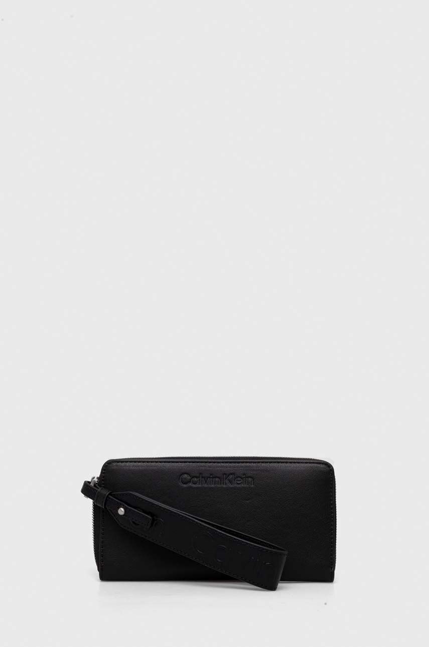 Levně Peněženka Calvin Klein černá barva, K60K611388