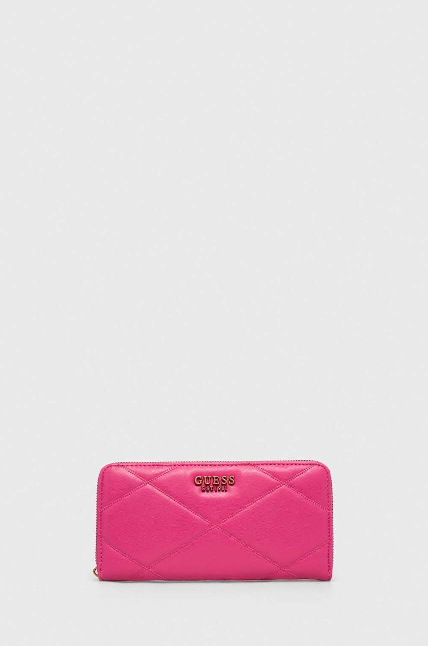 E-shop Peněženka Guess CILIAN růžová barva, SWQB91 91460