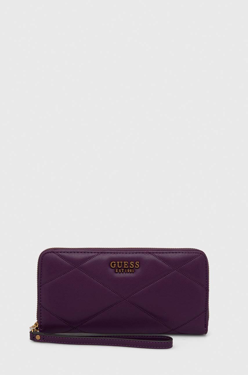 Peněženka Guess CILIAN fialová barva, SWQB91 91460