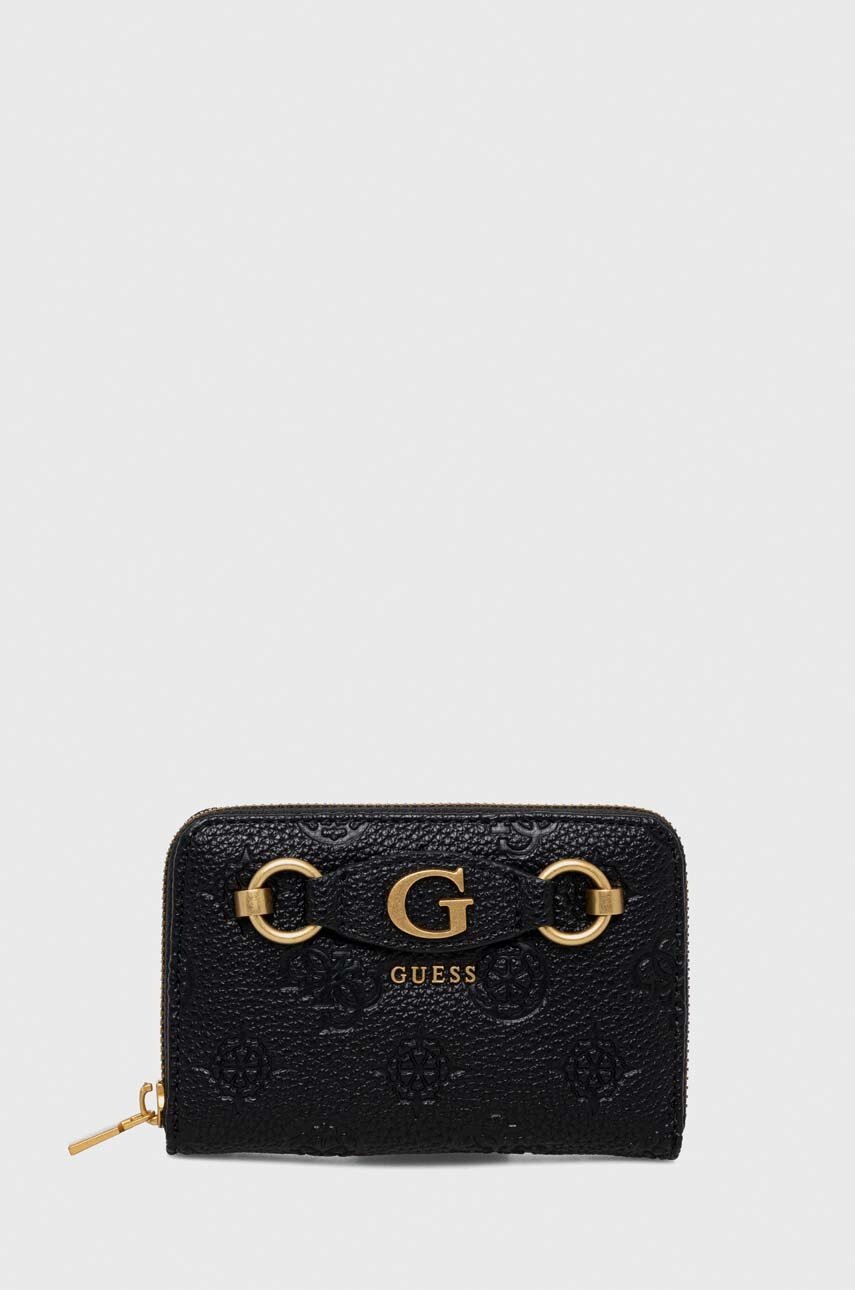 

Портмоне Guess IZZY дамски в черно SWPD92 09400, Черен