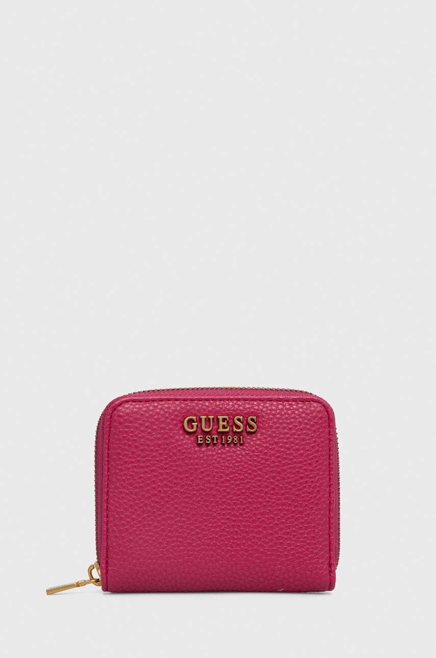 E-shop Peněženka Guess LARYN růžová barva, SWBA91 96370
