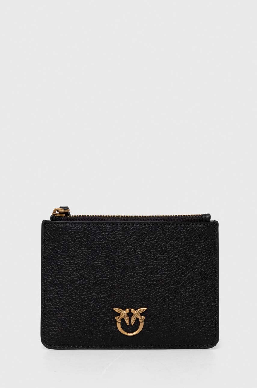 

Кожен портфейл Pinko дамски в черно 102857.A158, Черен