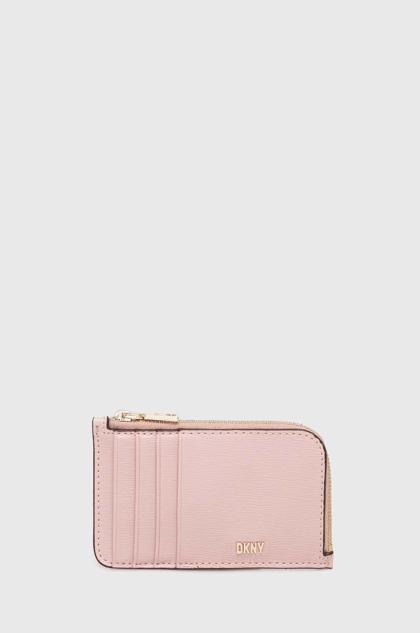 Dkny portofel femei, culoarea roz, R4113C94