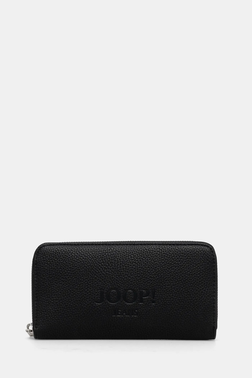 

Кожен портфейл Joop! дамски в черно, Черен