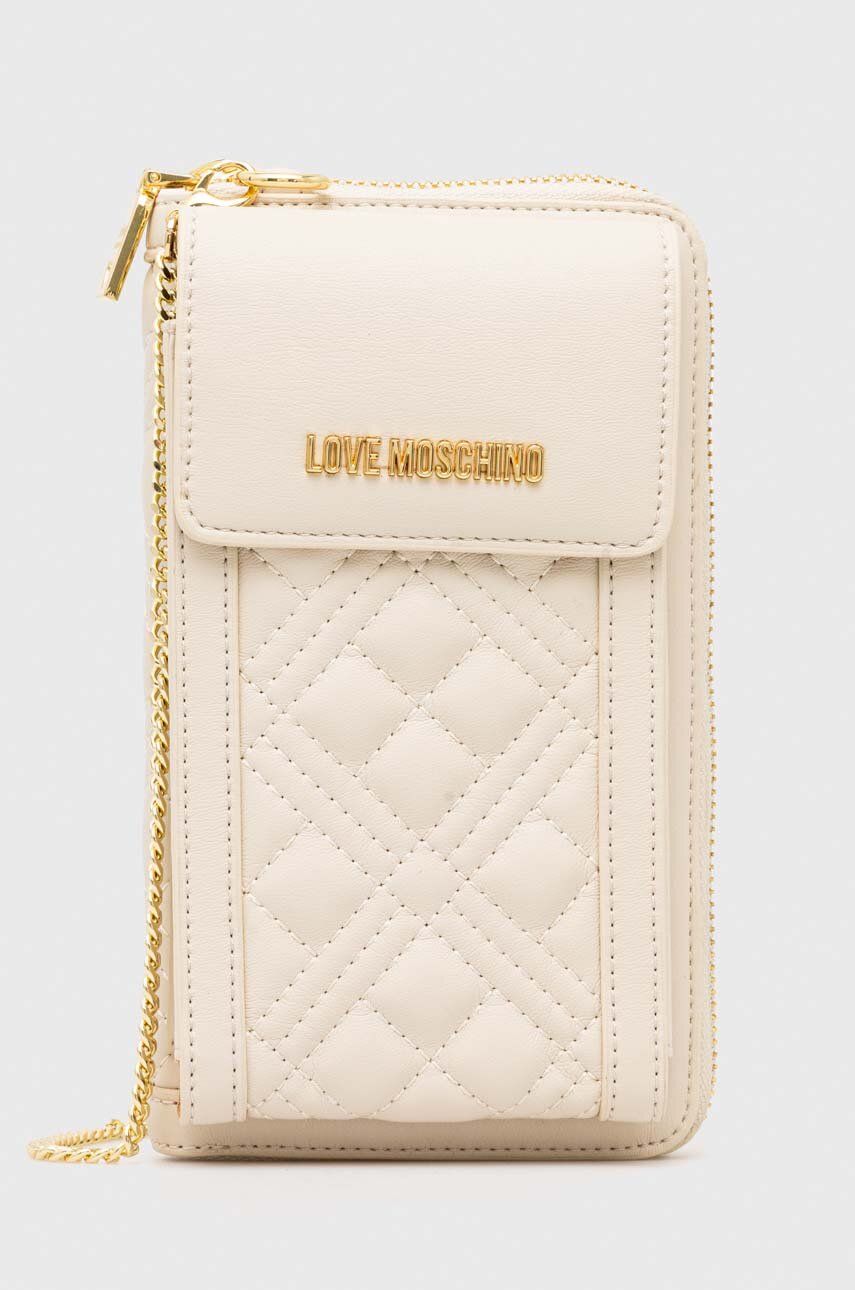 Love Moschino portofel femei, culoarea bej - Shoppu.ro