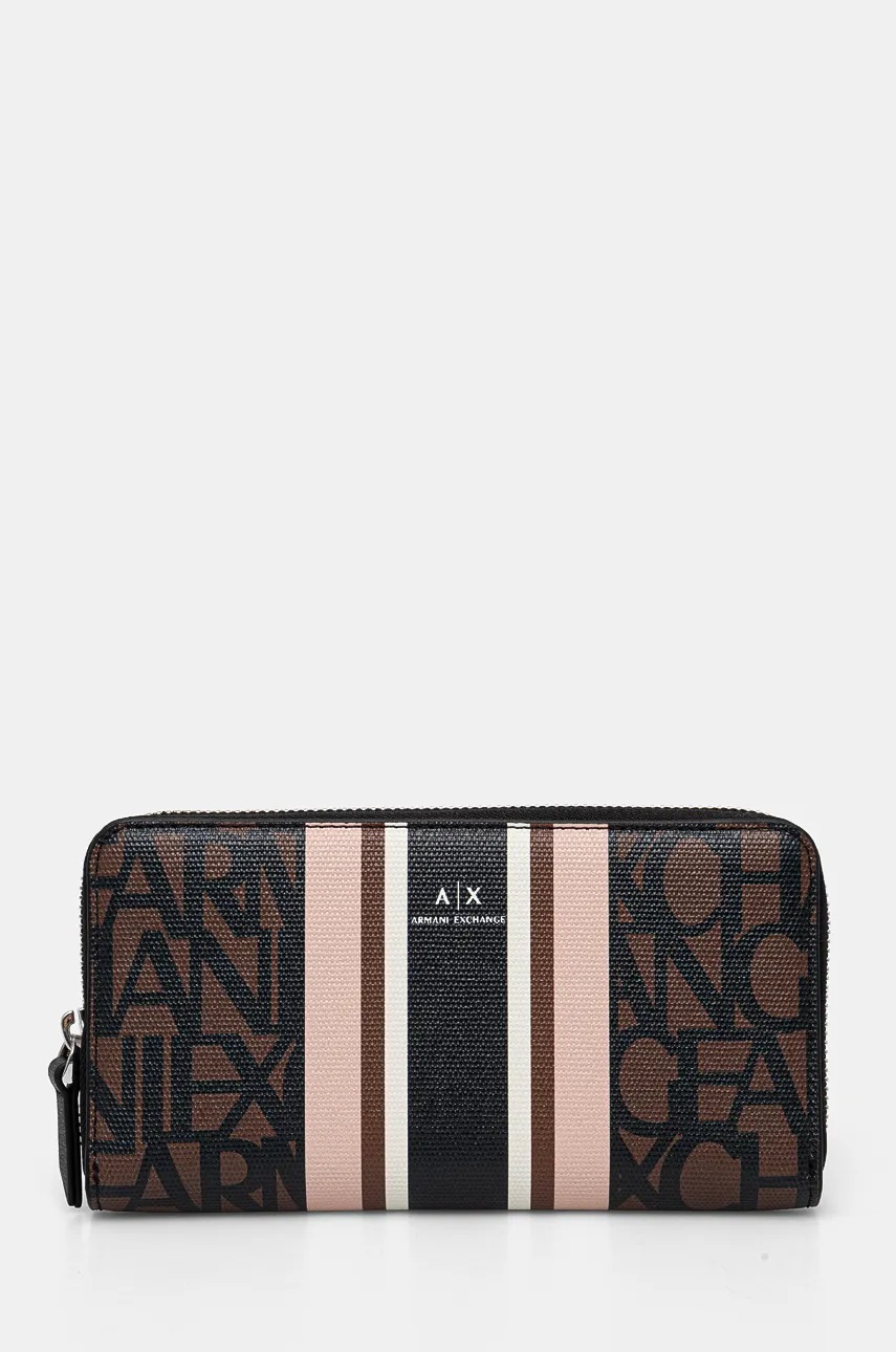 

Портмоне Armani Exchange дамски в кафяво 948068 4R733, Кафяв