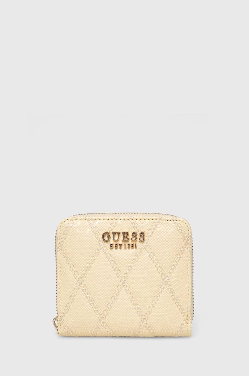 

Портмоне Guess ADI дамски в жълто SWGG93 06370, Жълт