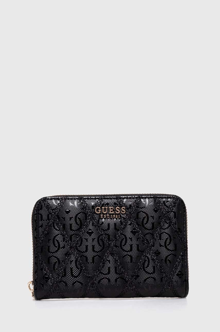 

Портмоне Guess ADI дамски в черно SWGG93 06400, Черен