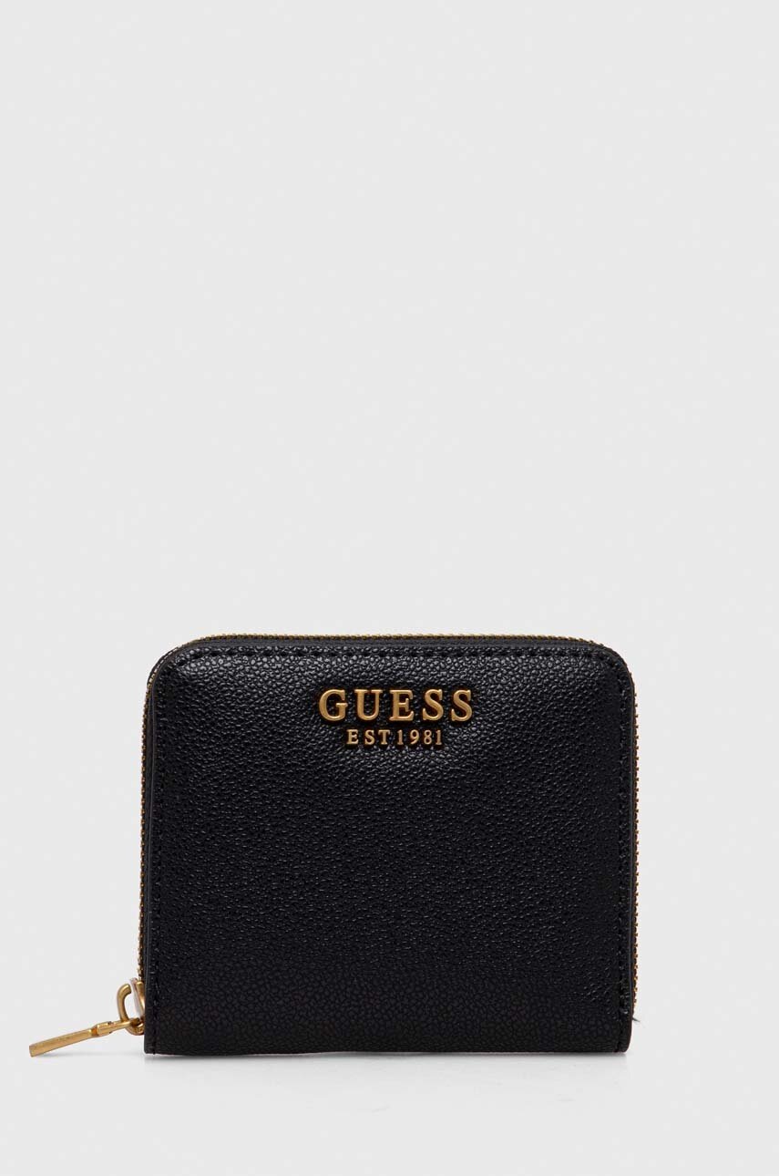 

Портмоне Guess EMERA дамски в черно SWVA92 21370, Черен