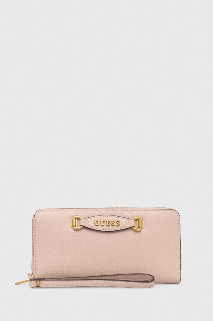 

Портмоне Guess EMERA дамски в бежово SWVA92 21460, Бежов