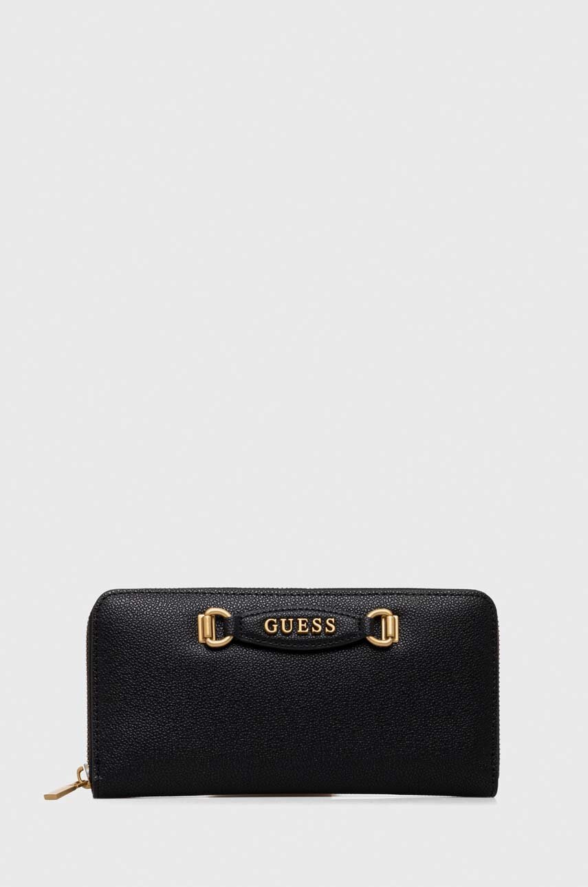 

Портмоне Guess EMERA дамски в черно SWVA92 21460, Черен