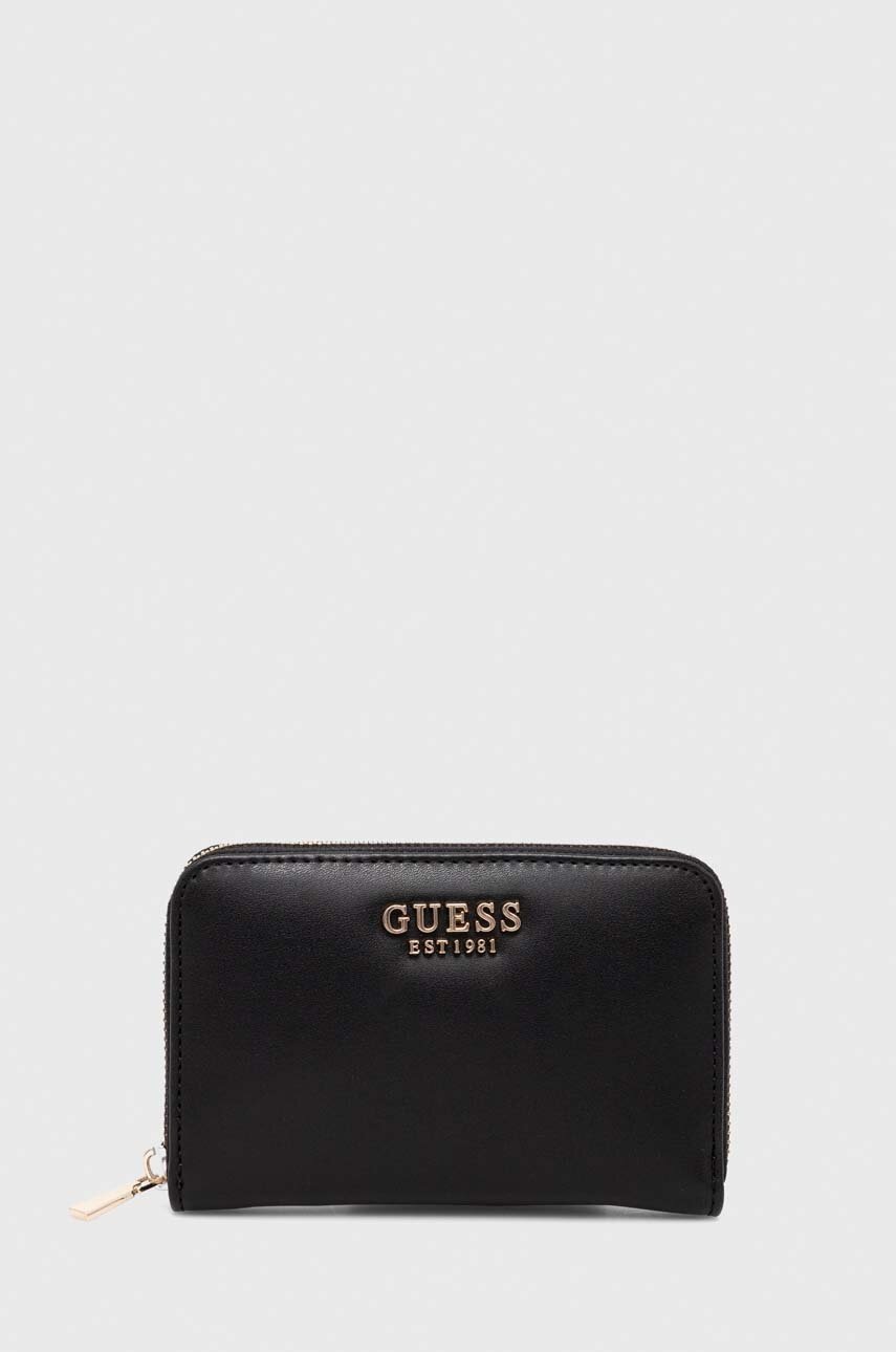 

Портмоне Guess LAUREL дамски в черно SWVG85 00400, Черен