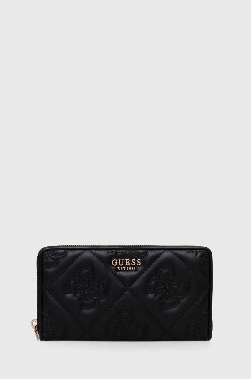 

Портмоне Guess MARIEKE дамски в черно SWQM92 29630, Черен