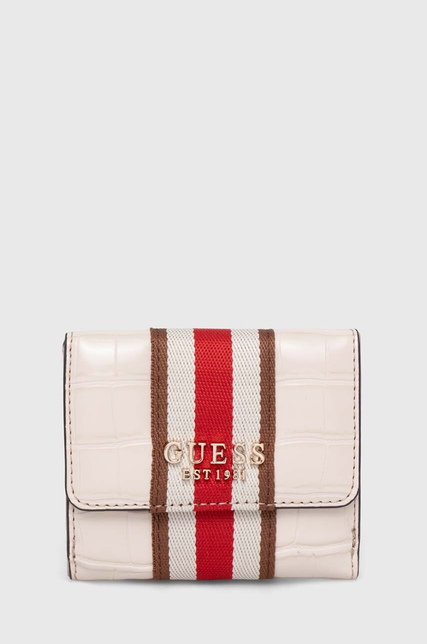 

Портмоне Guess NELKA дамски в бежово SWCG93 07440, Бежов