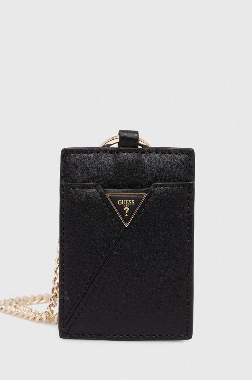Levně Pouzdro na karty Guess černá barva, RW1617 P4201