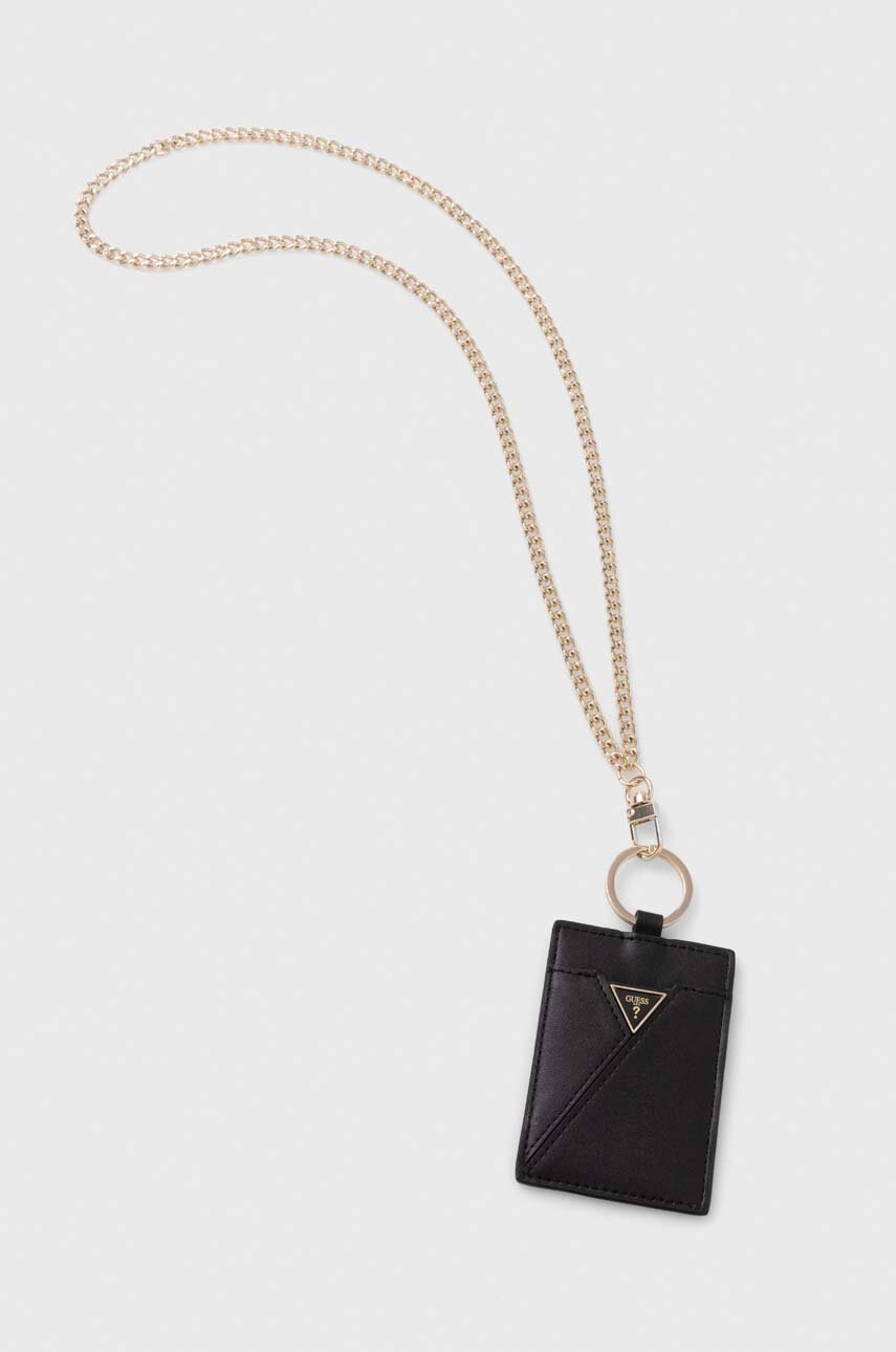 Θήκη για κάρτες Guess χρώμα: μαύρο, RW1617 P4201 φωτογραφία