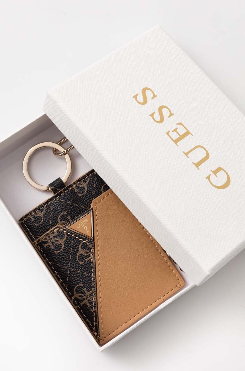 Θήκη για κάρτες Guess χρώμα: μπεζ, RW1627 P4201 φωτογραφία