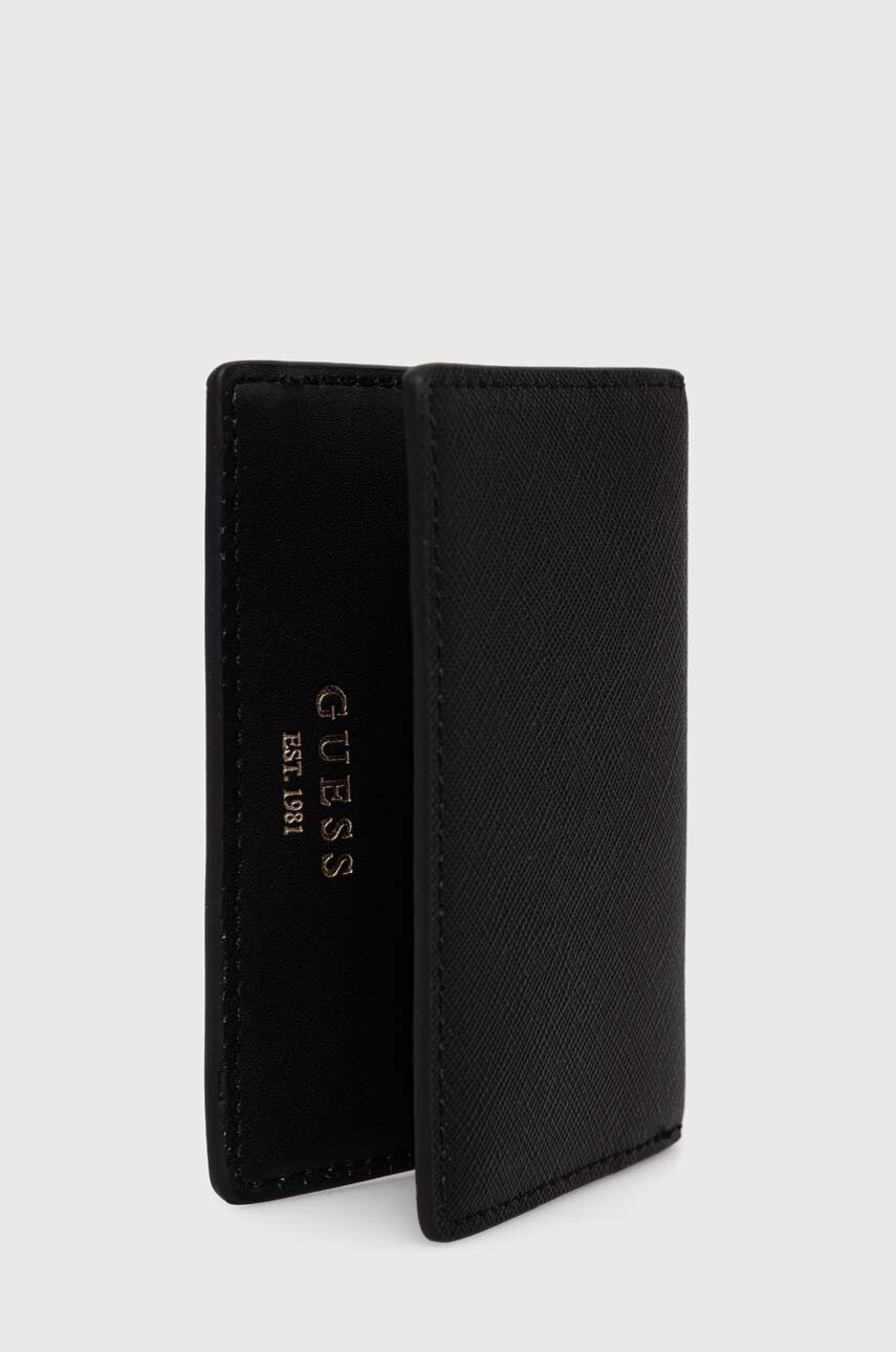 Θήκη για κάρτες Guess χρώμα: μαύρο, RW1631 P4201 φωτογραφία