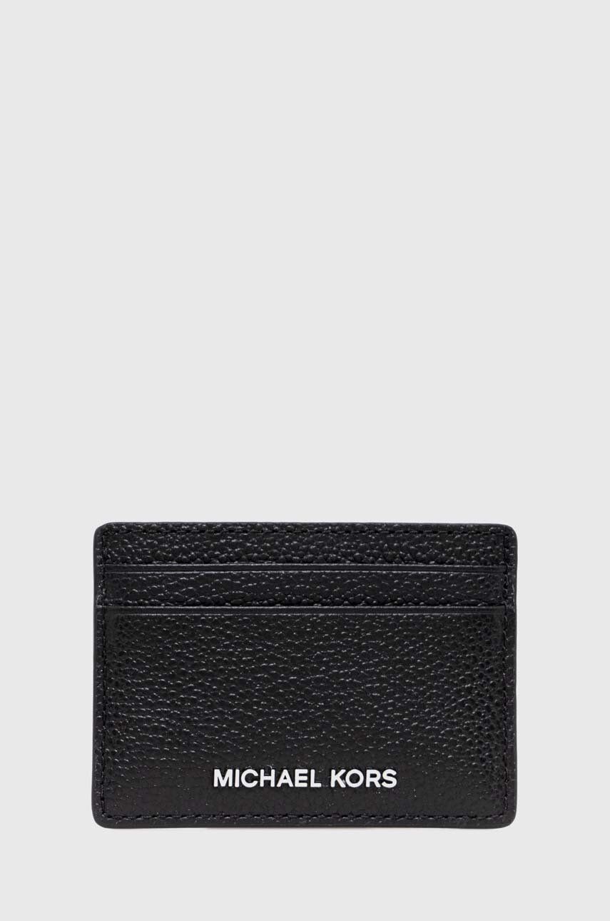 MICHAEL Michael Kors carcasa din piele culoarea negru - Shop