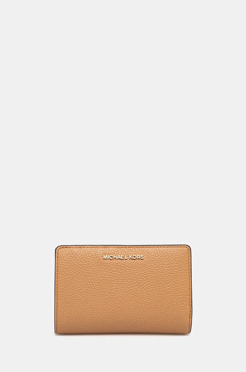 

Кожен портфейл MICHAEL Michael Kors дамски в бежово, Бежов