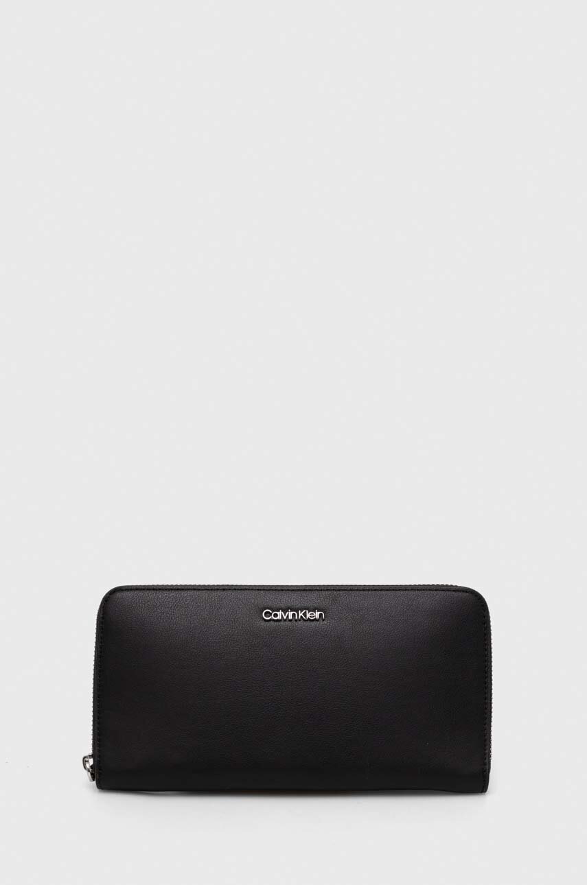 

Портмоне Calvin Klein дамски в черно K60K611687, Черен