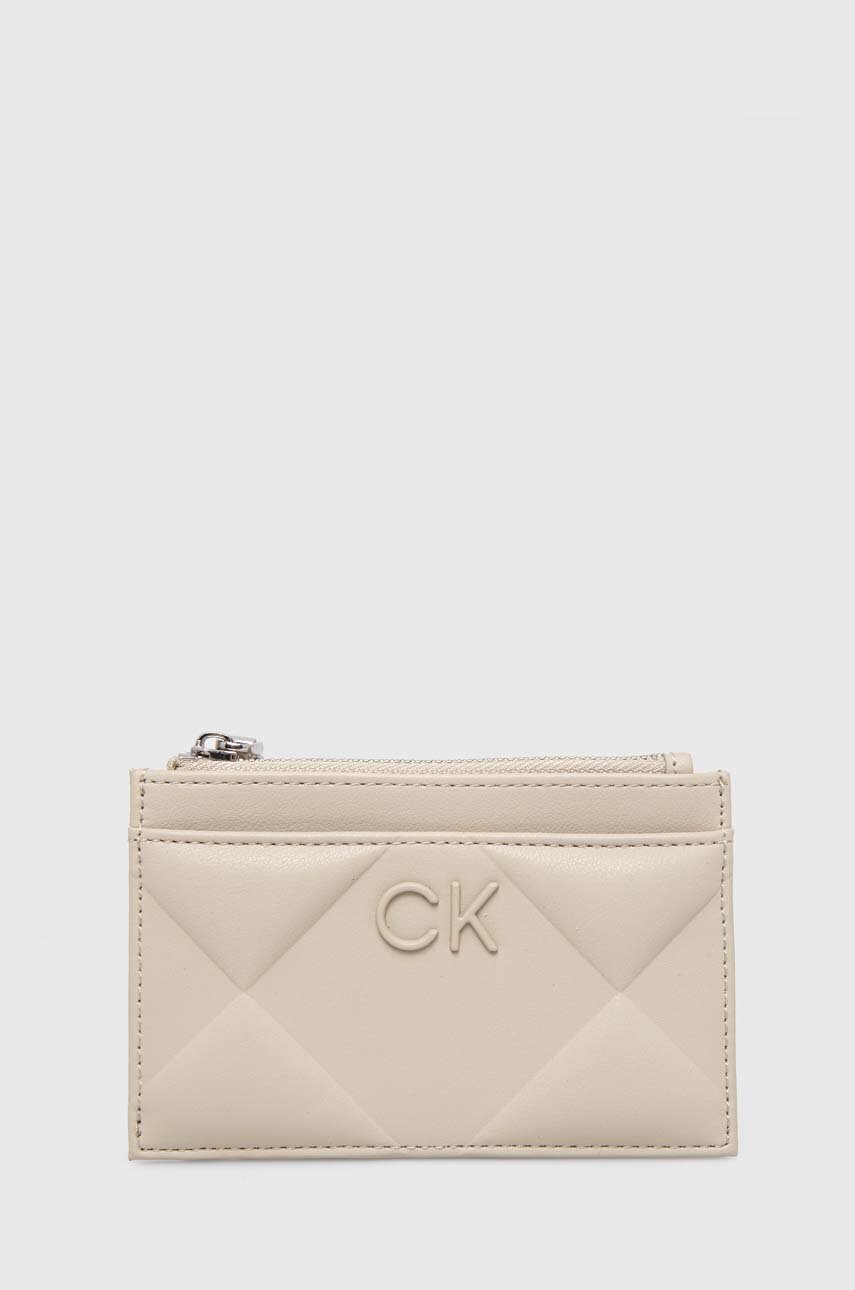 

Портмоне Calvin Klein дамски в бежово K60K611704, Бежов