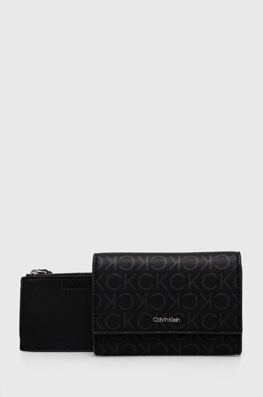 Levně Peněženka Calvin Klein černá barva, K60K611775