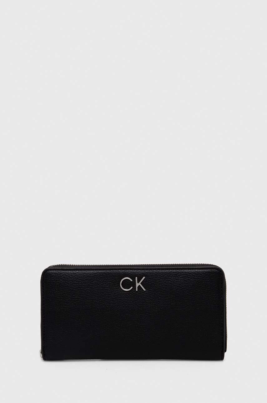 Peněženka Calvin Klein černá barva, K60K611778