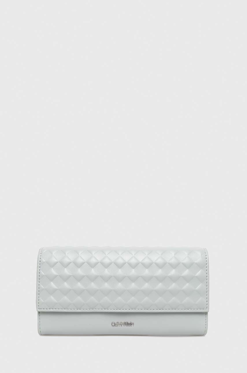 Peněženka Calvin Klein šedá barva, K60K611895