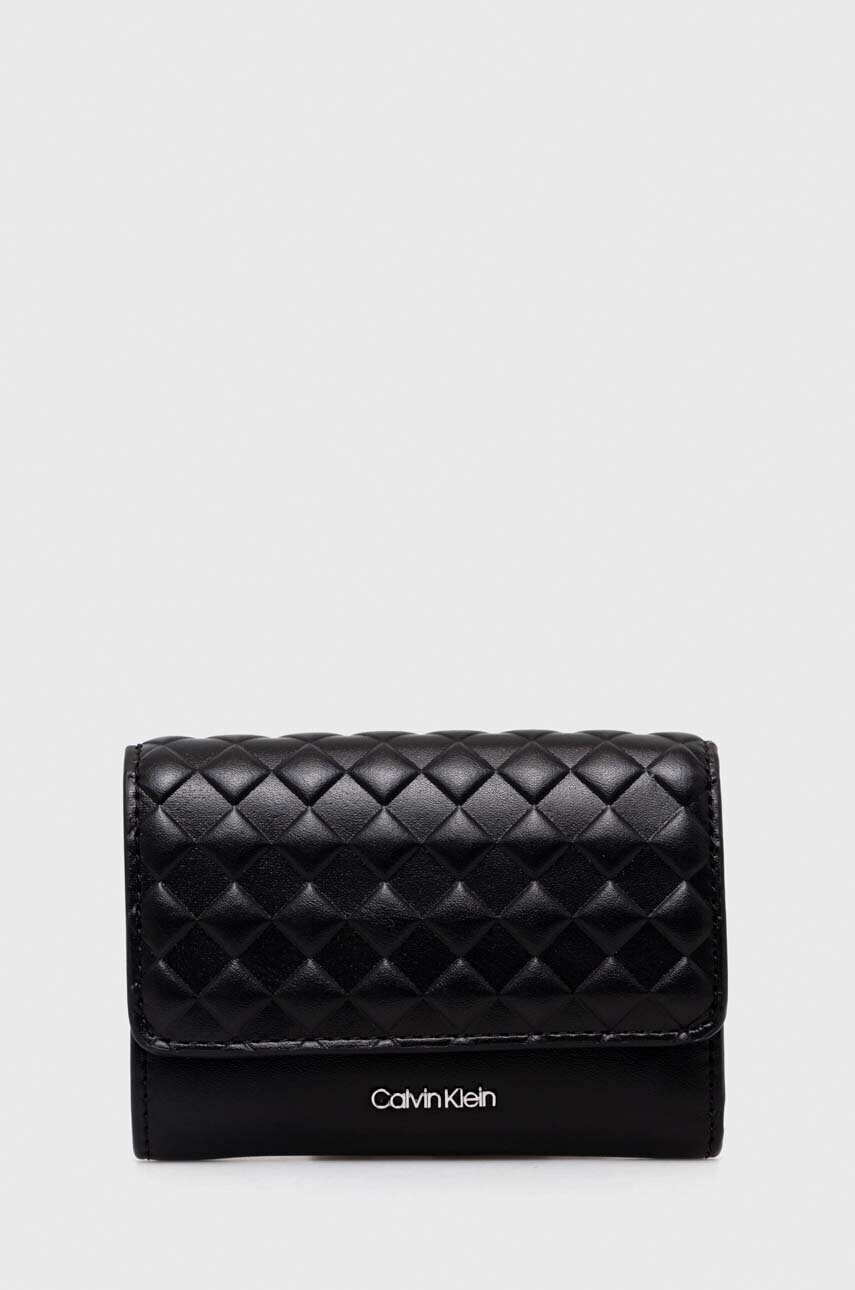 

Портмоне Calvin Klein дамски в черно K60K611896, Черен