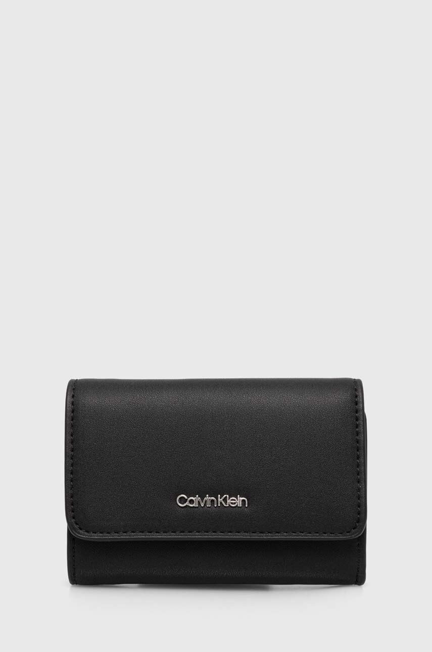 Levně Peněženka Calvin Klein černá barva, K60K611934