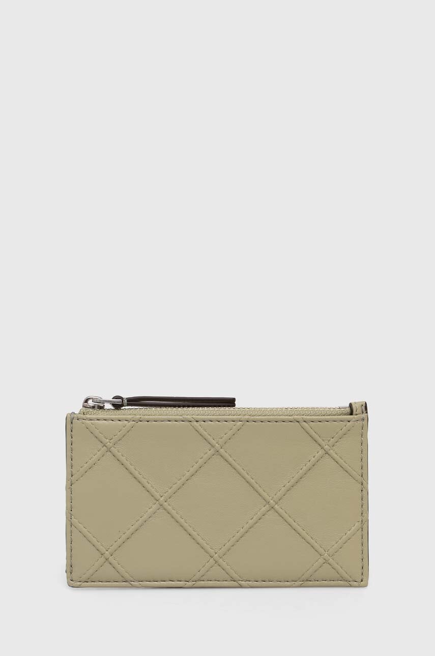 Tory Burch portofel de piele femei, culoarea verde