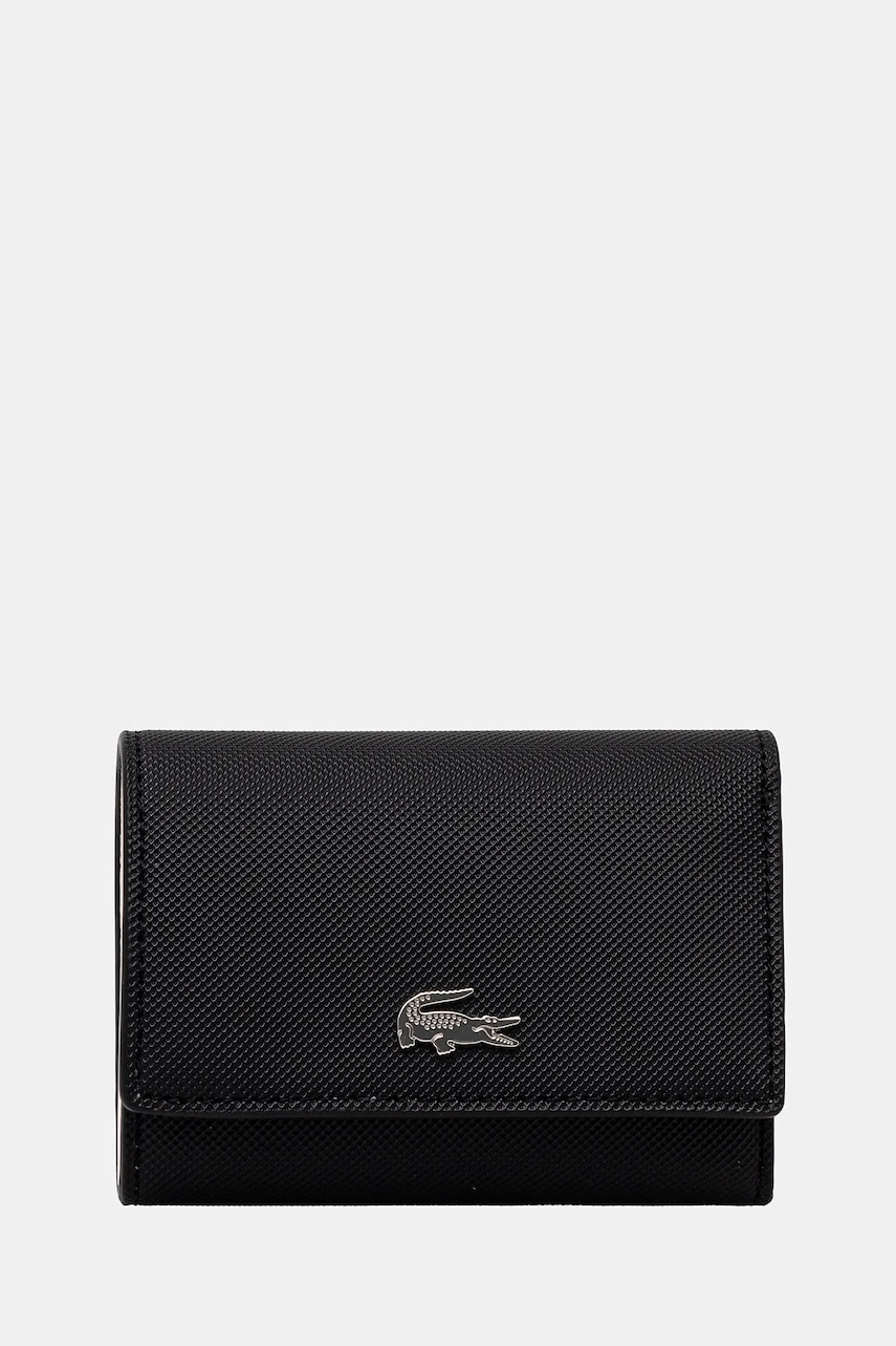 Lacoste portofel femei, culoarea negru, NF4190AA