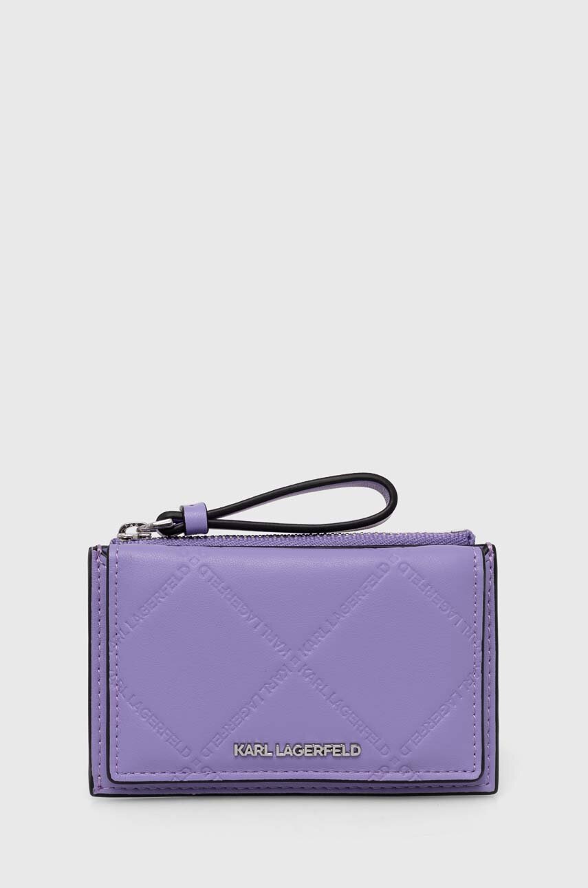 Karl Lagerfeld portofel femei, culoarea violet