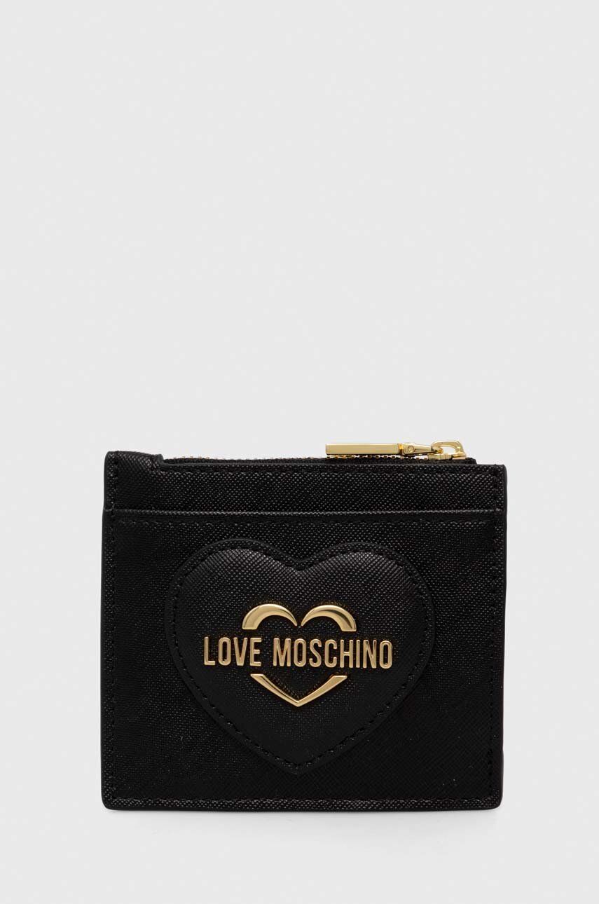 Love Moschino portofel femei, culoarea negru