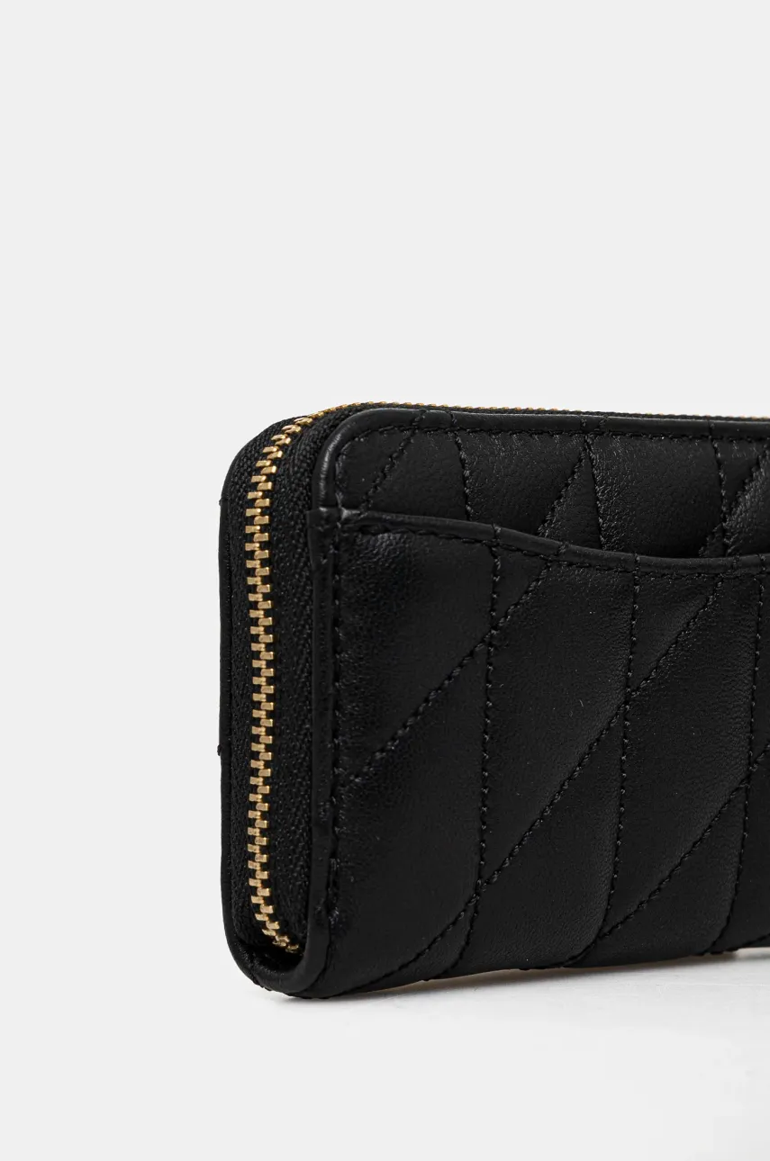 Кожаный кошелек Coach женский цвет чёрный Кожаный кошелек Coach женский цвет чёрный
