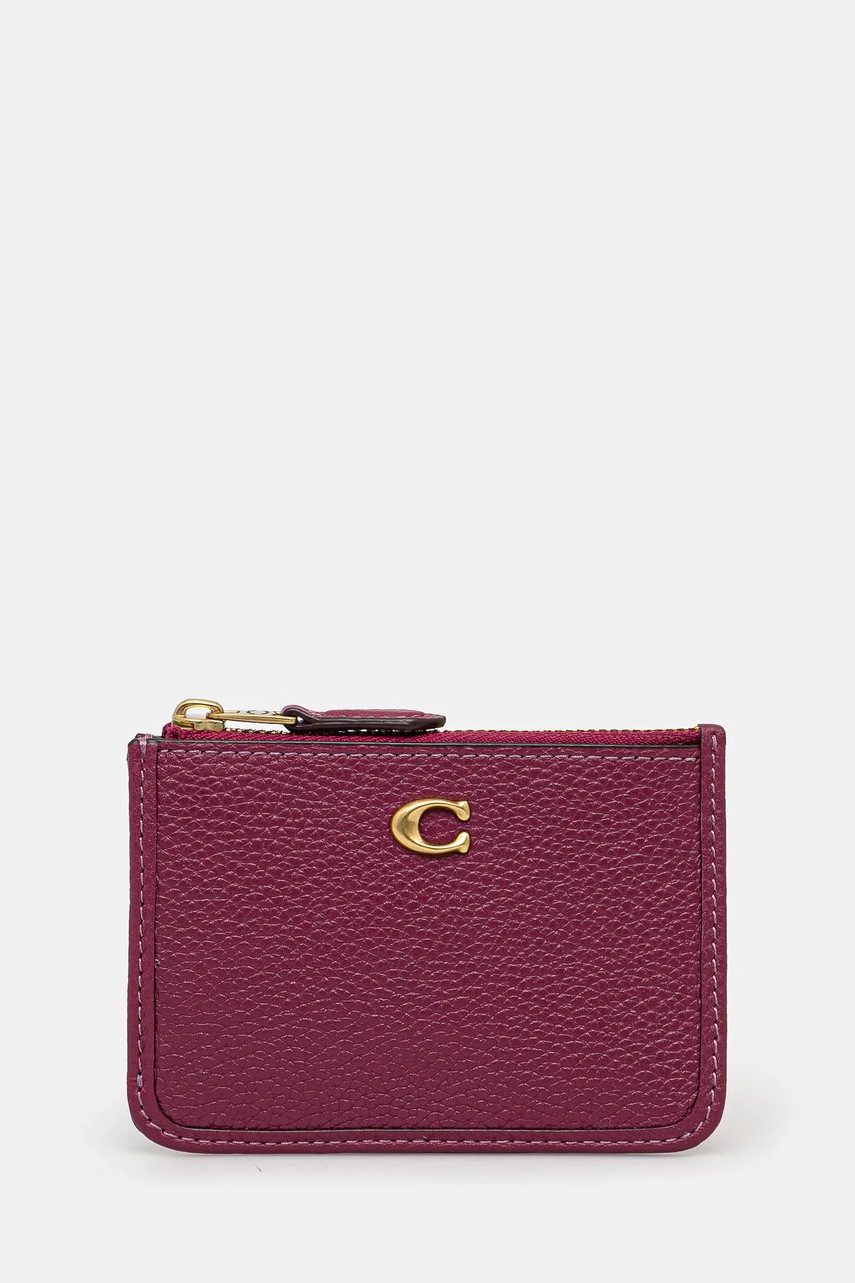 Coach husă de chei din piele femei, culoarea negru, CR550