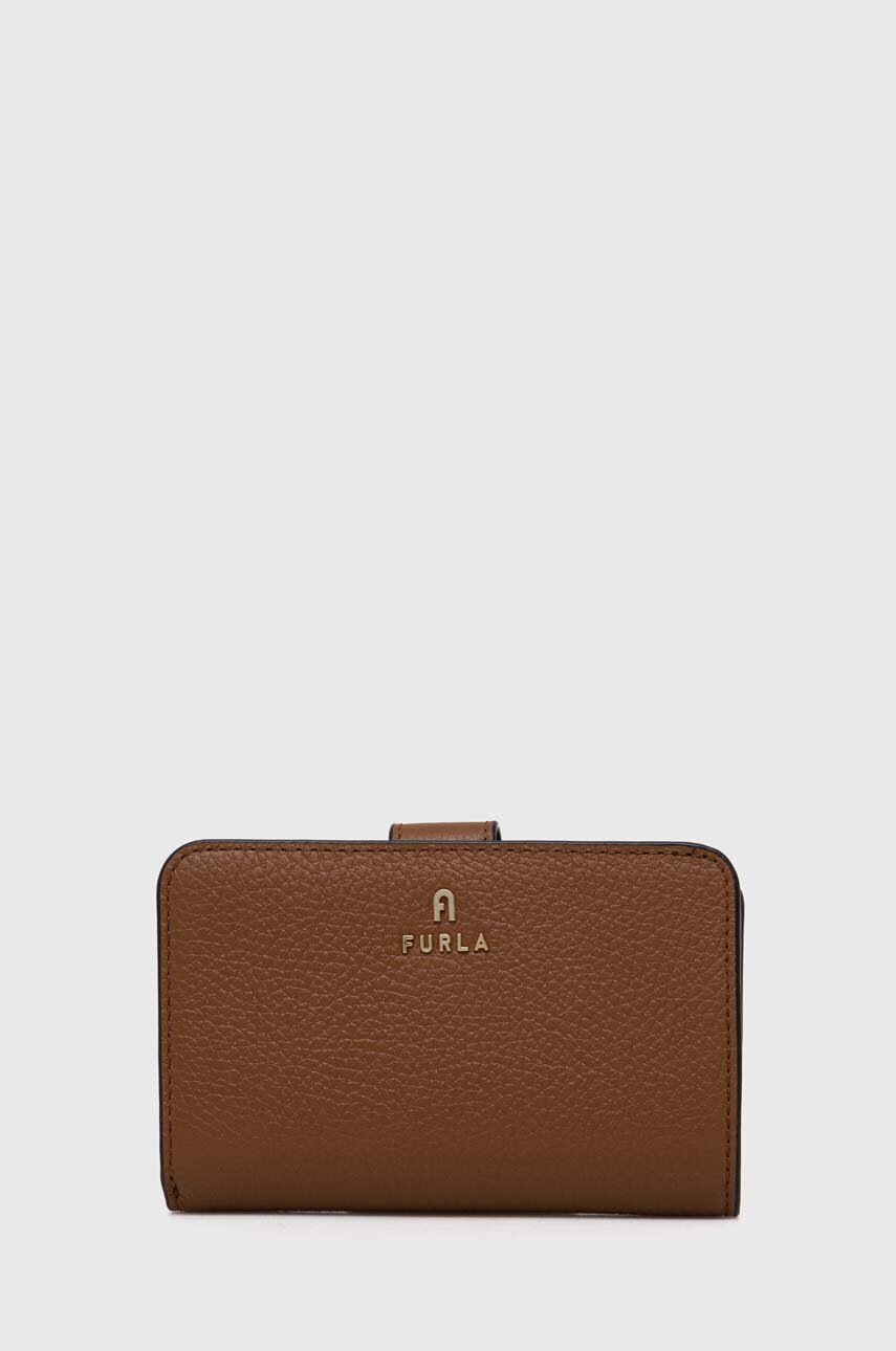

Кожен портфейл Furla дамски в кафяво WP00314.HSF000.03B00, Кафяв