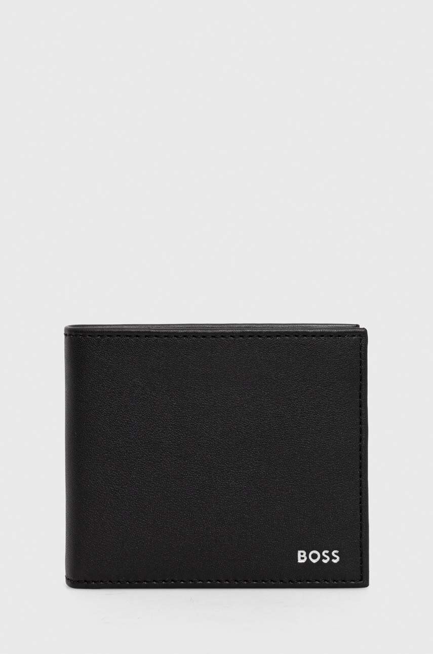BOSS portofel de piele bărbați, culoarea negru 50519273