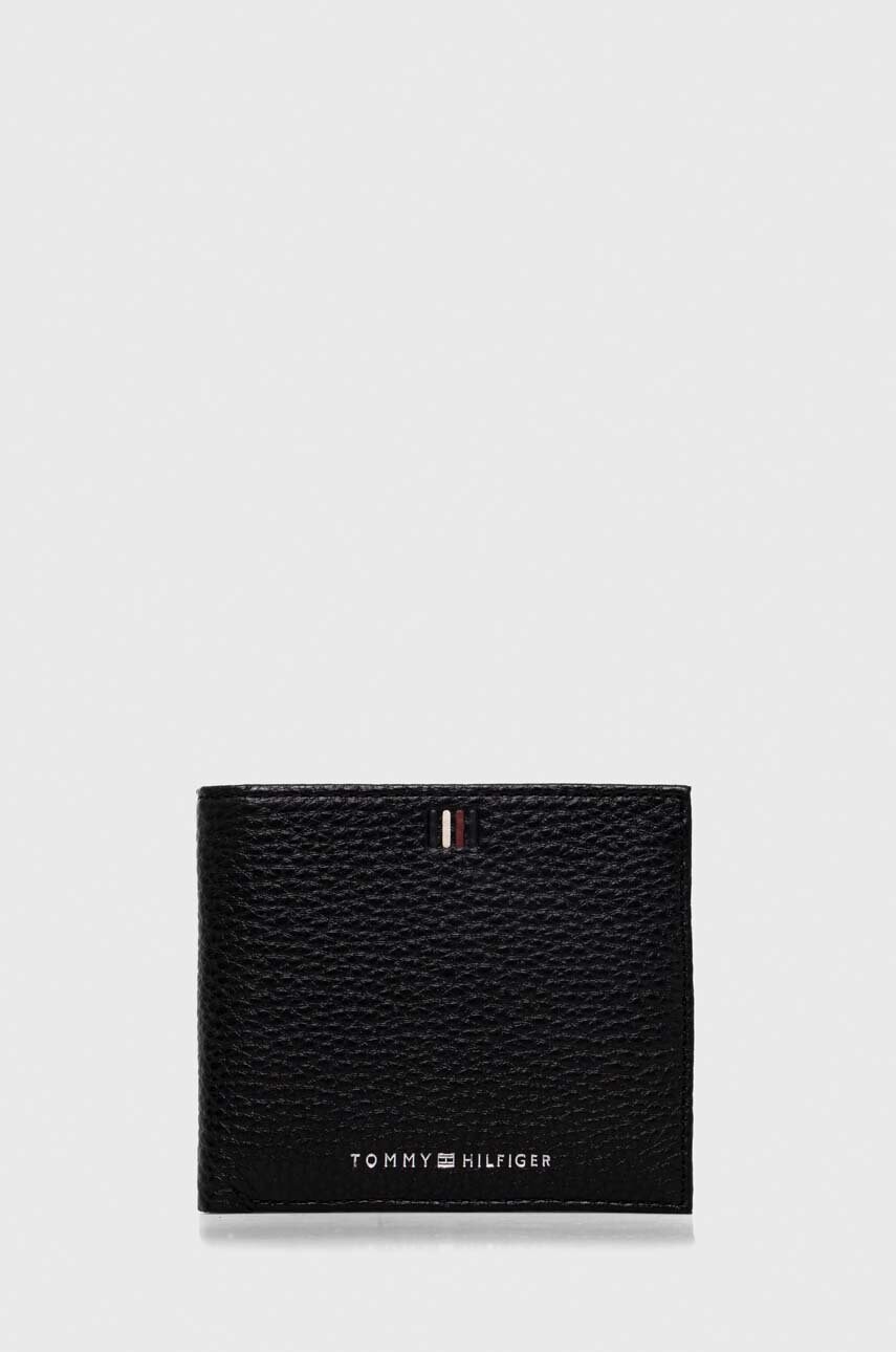 

Кожаный кошелек Tommy Hilfiger мужской цвет чёрный