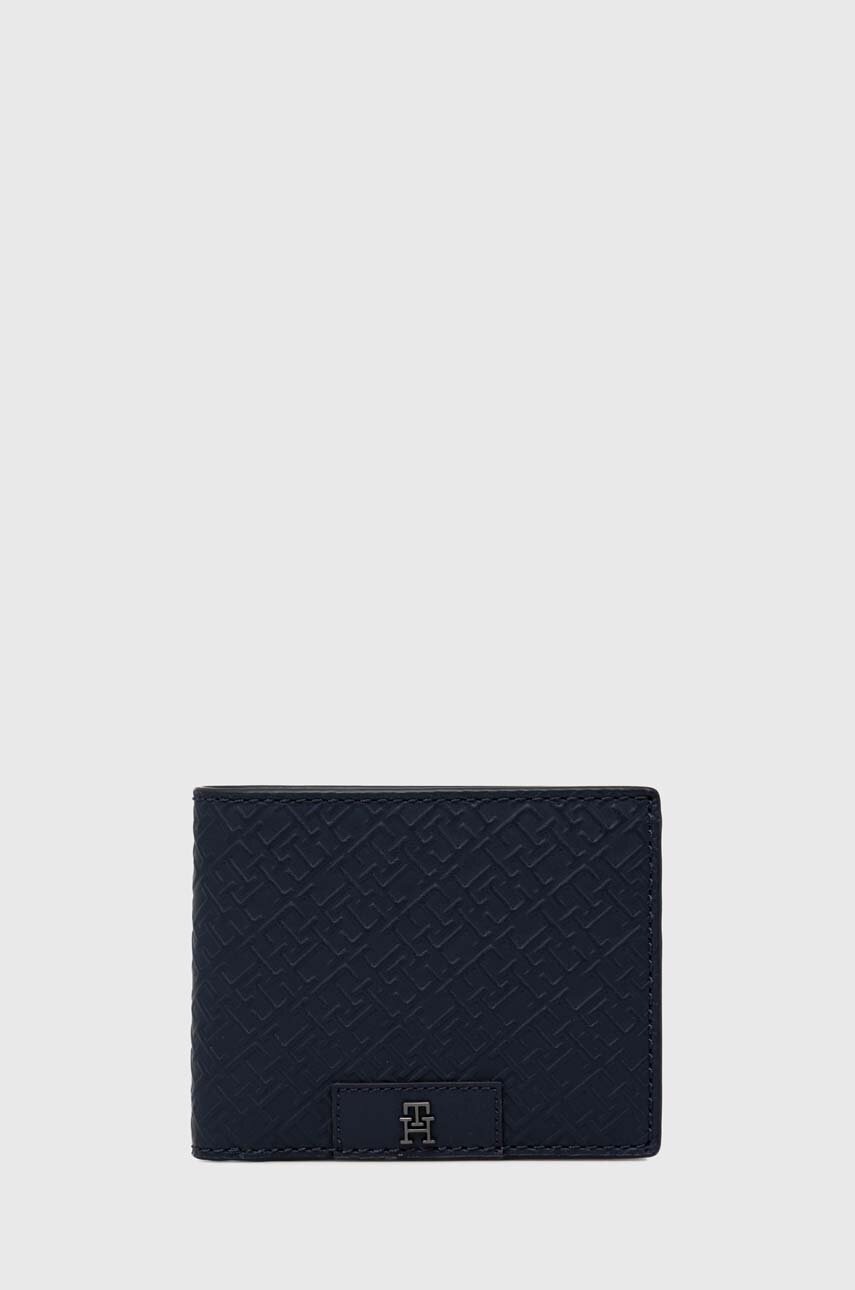 

Кожен портфейл Tommy Hilfiger мъжки в тъмносиньо AM0AM12175, Тъмносин