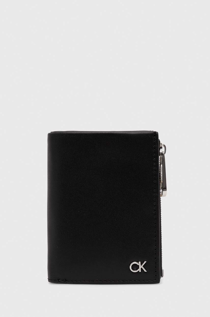 

Кожен портфейл Calvin Klein мъжки в черно K50K511688, Черен