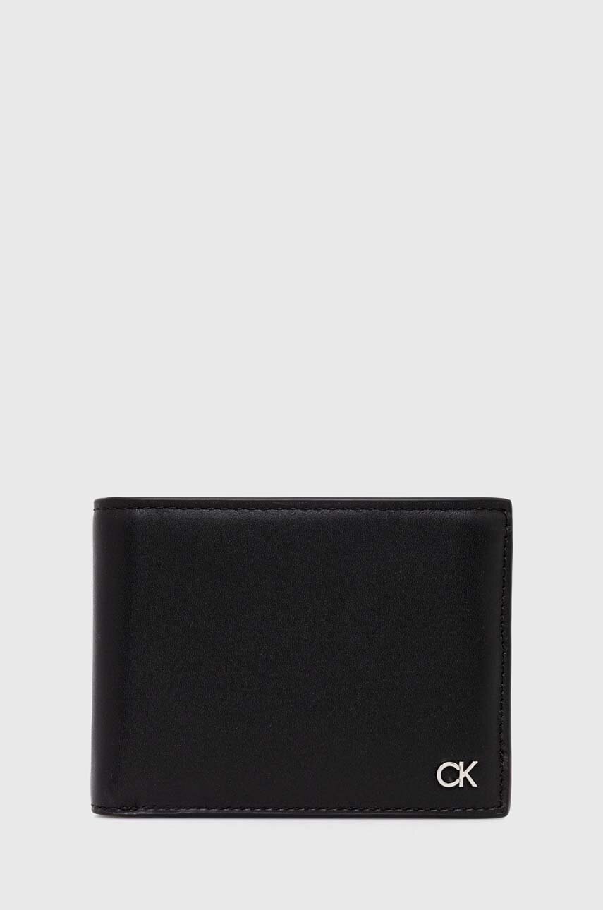 

Кожен портфейл Calvin Klein мъжки в черно K50K511689, Черен