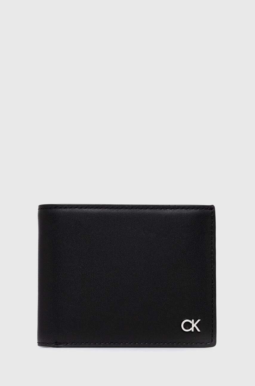 

Кожен портфейл Calvin Klein мъжки в черно K50K511692, Черен