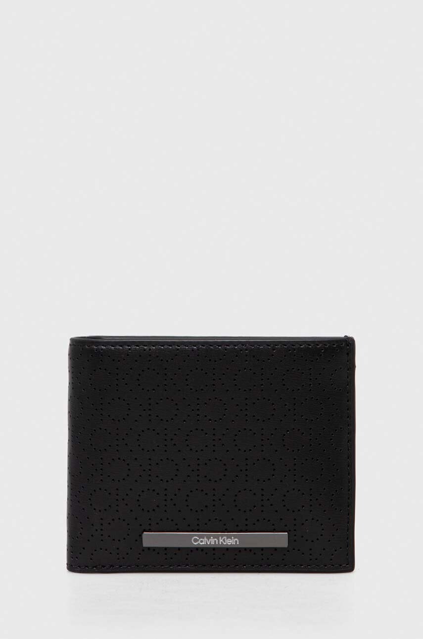 

Кожен портфейл Calvin Klein мъжки в черно K50K511835, Черен