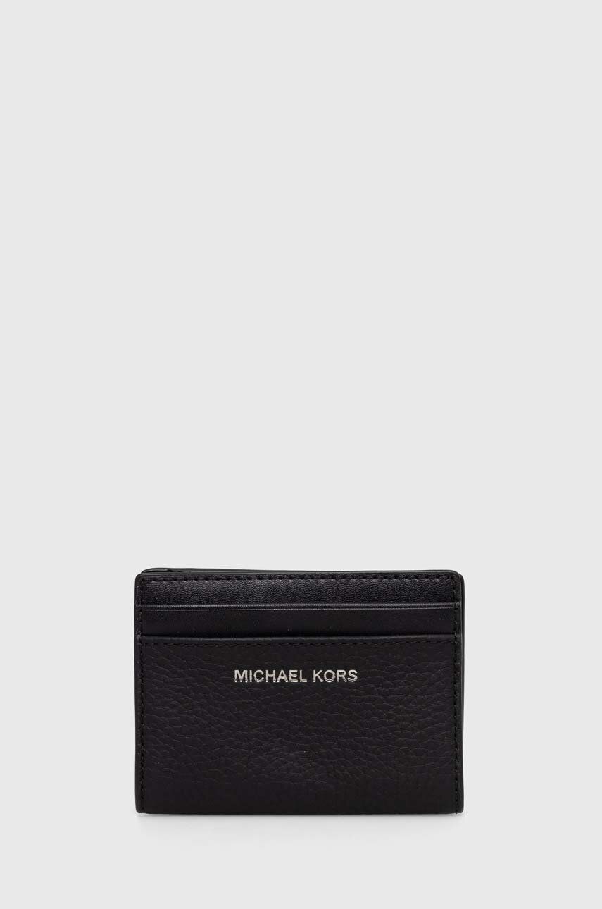 Michael Kors carcasa din piele culoarea negru
