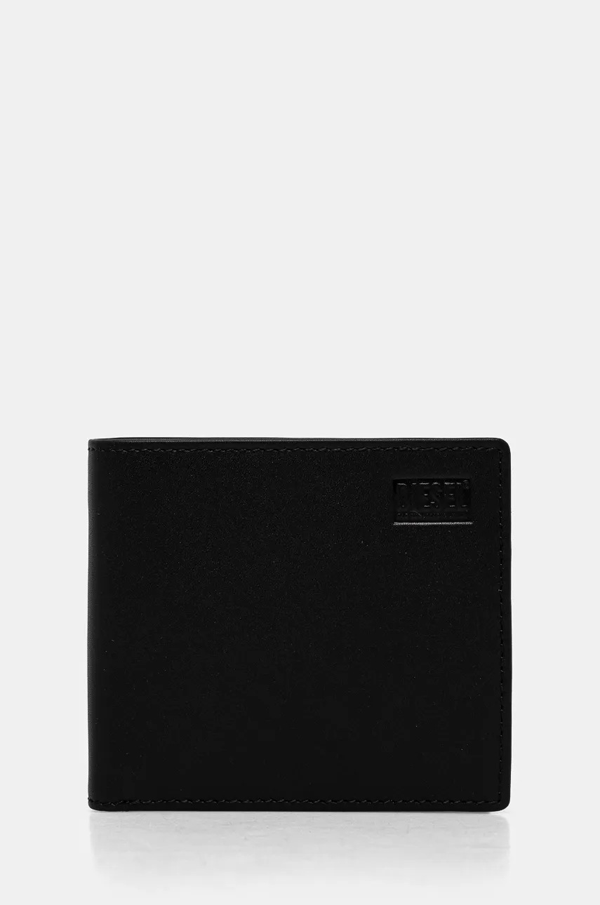

Кожен портфейл Diesel BI-FOLD COIN S WALLET мъжки в черно X09669.PR227, Черен