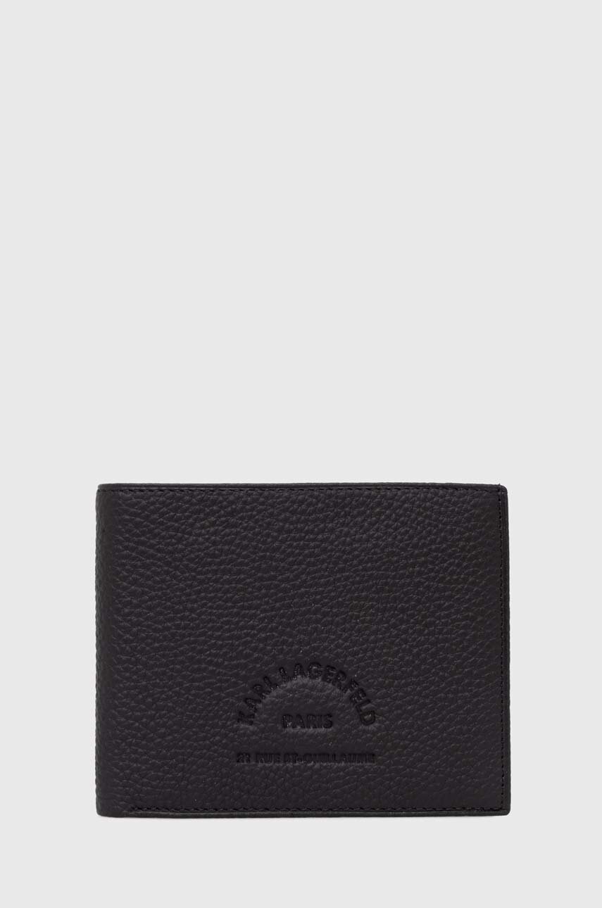 

Кожен портфейл Karl Lagerfeld мъжки в черно 542451.815422, Черен