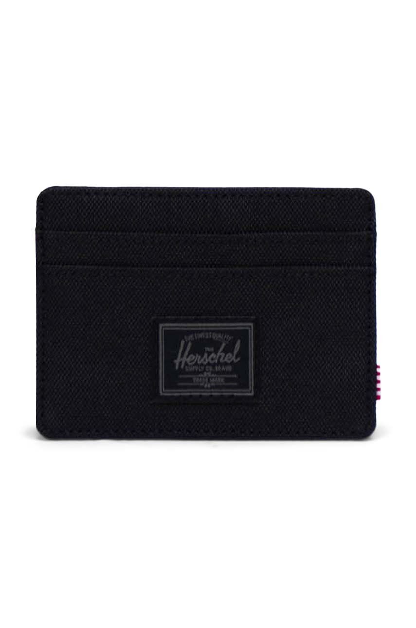 Herschel portofel Charlie Cardholder culoarea negru