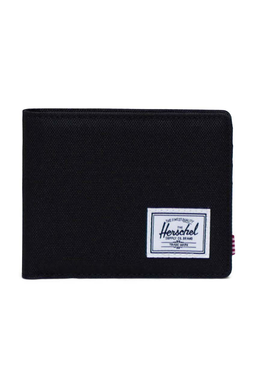 Herschel portofel Roy Wallet culoarea negru
